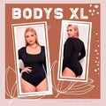 Bodysuit extralinda Cuello Cuadrado Manga Larga