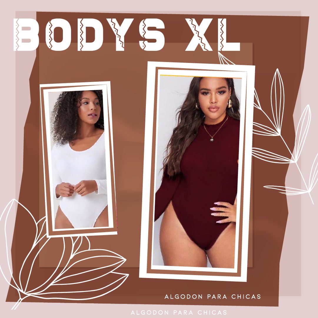 Bodysuit extralinda Cuello Redondo Manga Larga